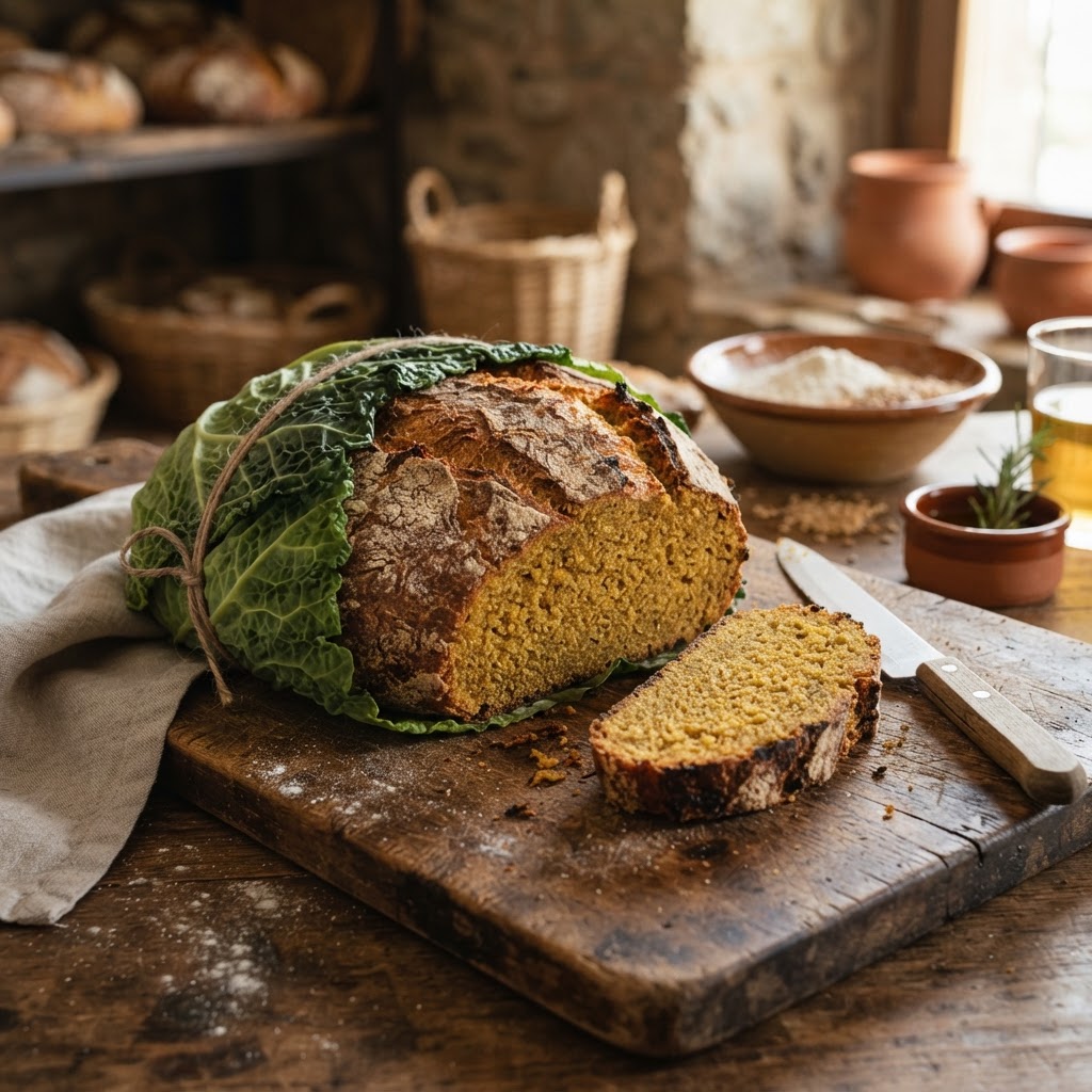 Asturian Corn & Wheat Boroña — D'BakerAid Fermented Version