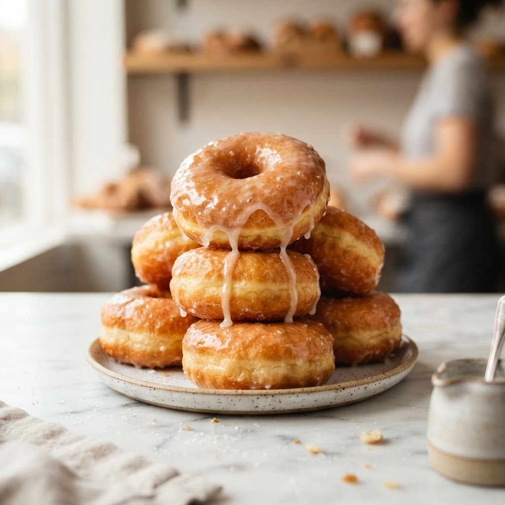 Classic Glazed Yeast Doughnuts