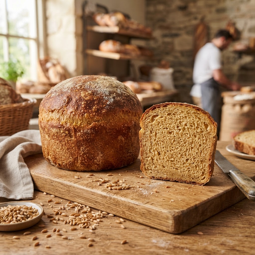 Fresh-Milled Khorasan Wheat Loaf