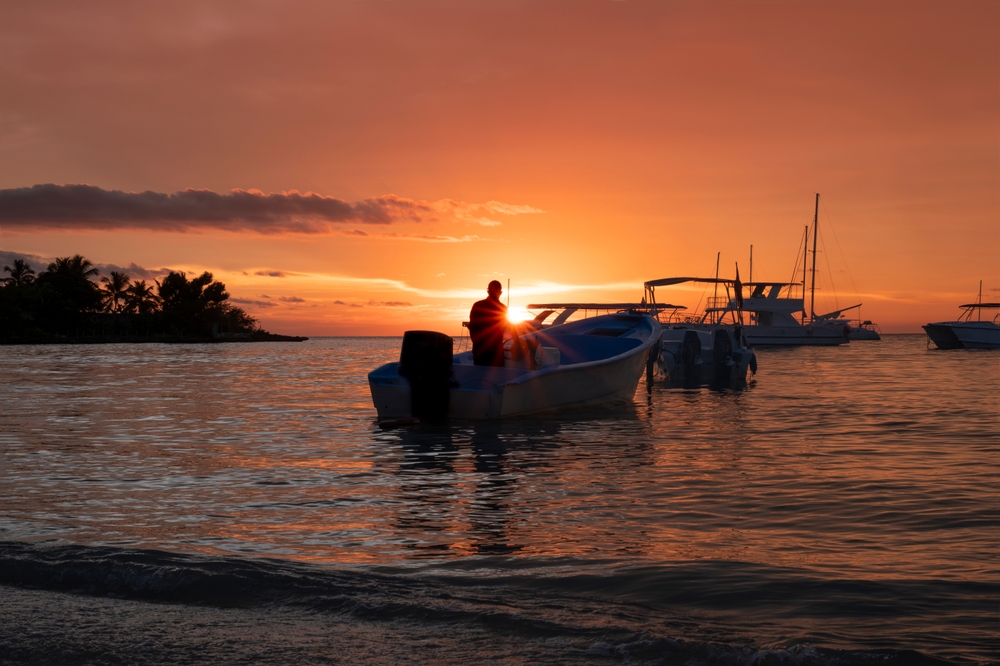 Beautiful Pacific sunset in Palo Seco