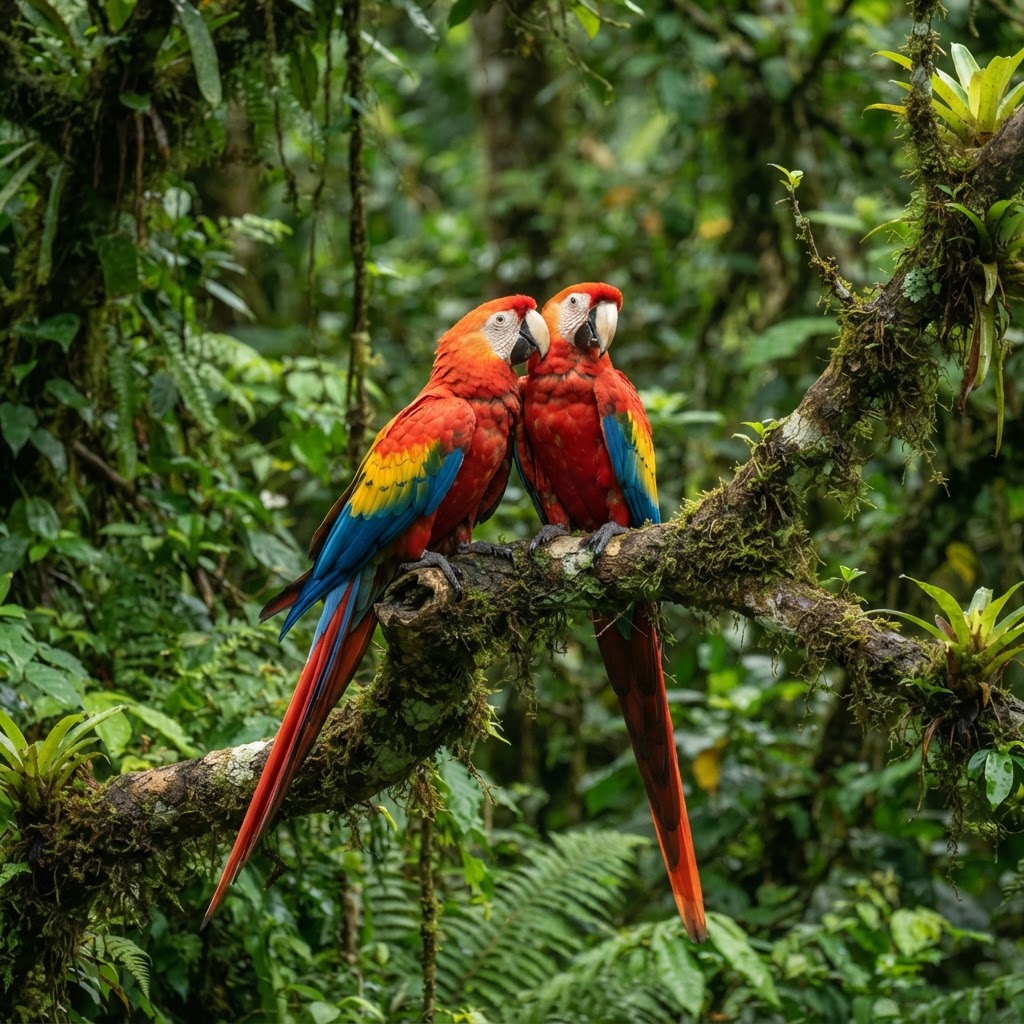 Scarlet Macaws