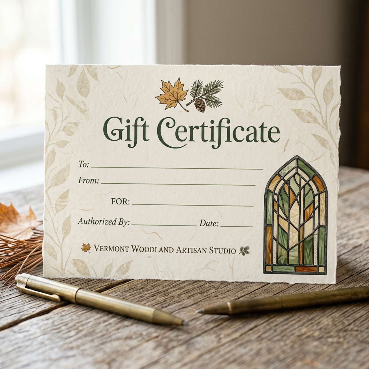 Gift Certificate โ Beginner Stained Glass Class โ handcrafted stained glass by Phase 3 Glass Works