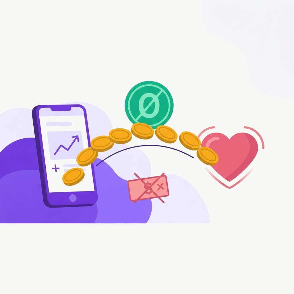 Donations flowing straight from a supporter's phone to the charity with zero platform fees