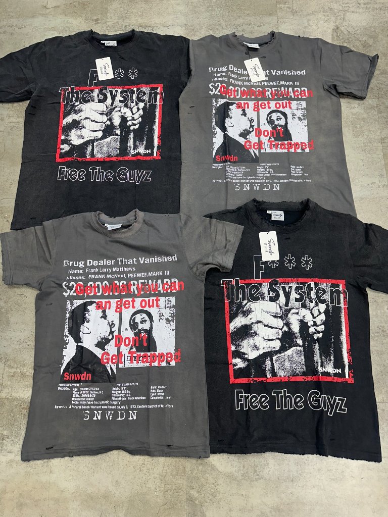 "Free The Guyz" Distressed Graphic Tee