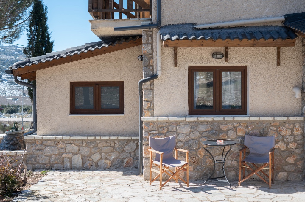 Exterior terrace with seating
