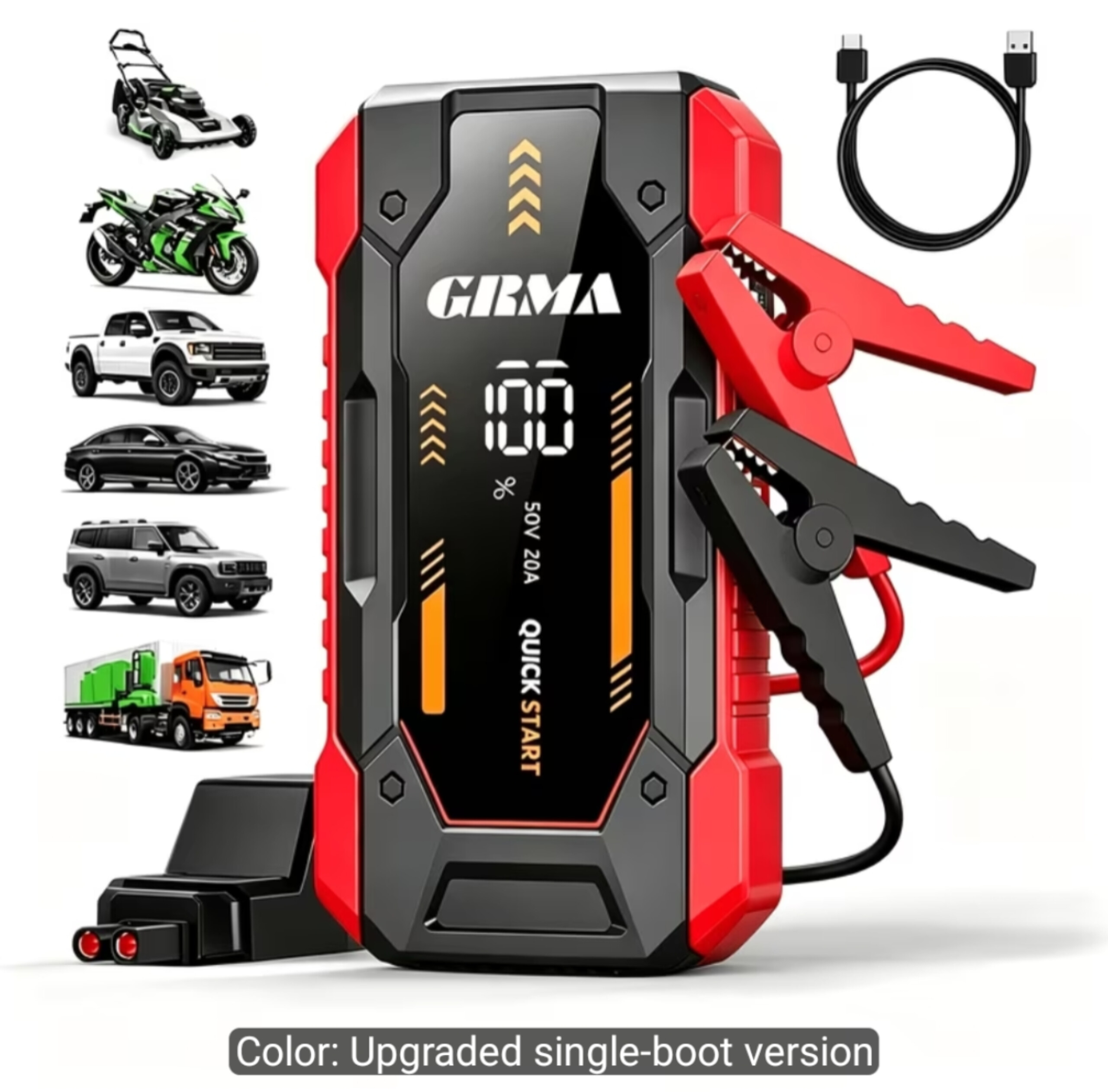 Jumper Cables & Air Inflator
