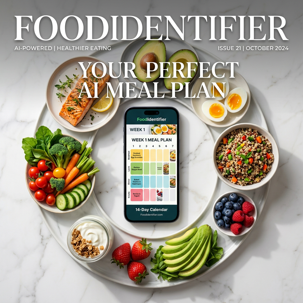 Free AI meal plan generator 2026 — personalized 14-day nutrition plan with macros — FoodIdentifier.com