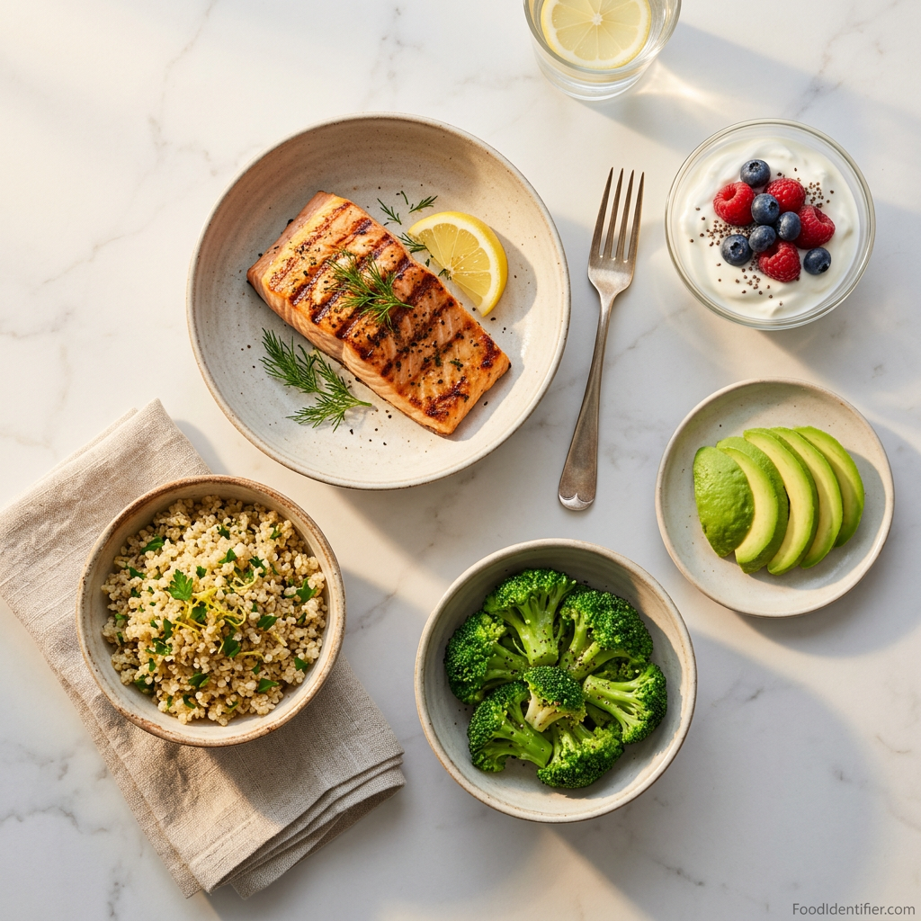 Complete Ozempic food list 2026 — what to eat and avoid on GLP-1 with 7-day meal plan — FoodIdentifier.com
