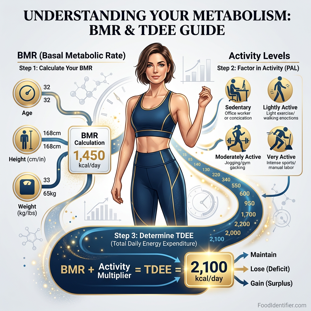 Calorie needs by age and activity level TDEE guide FoodIdentifier.com