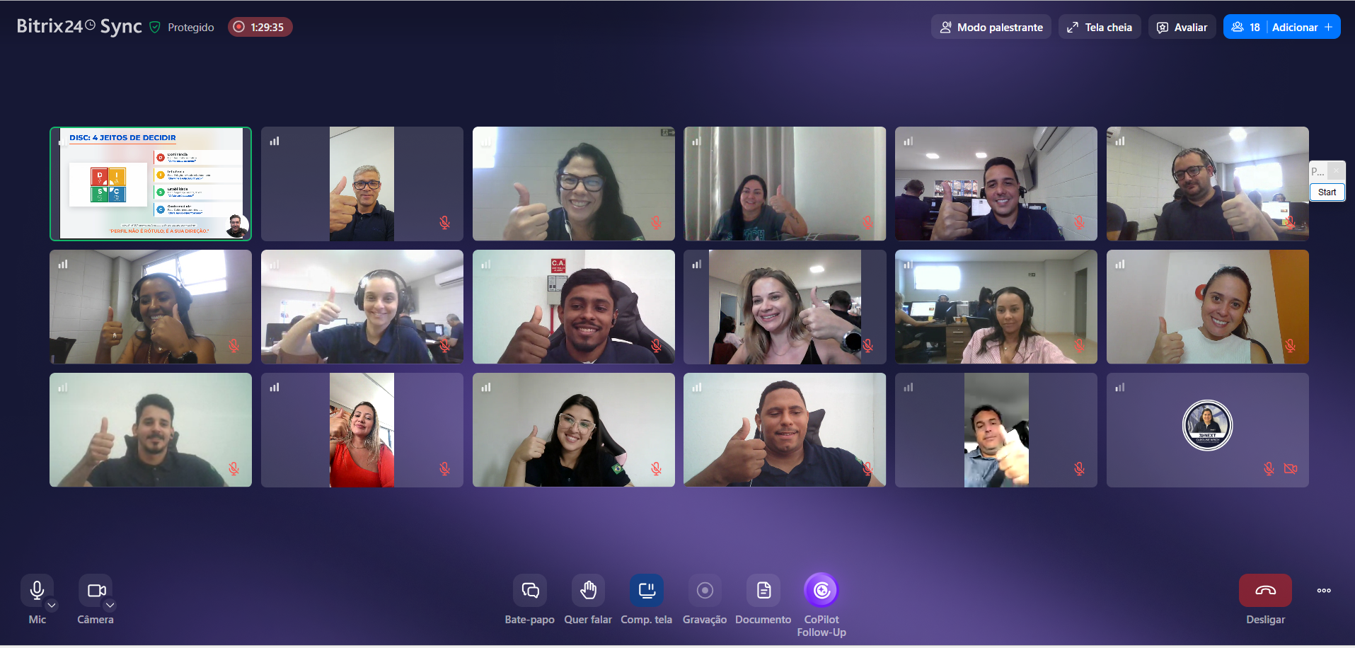 Treinamento de vendas por WhatsApp online na empresa Next