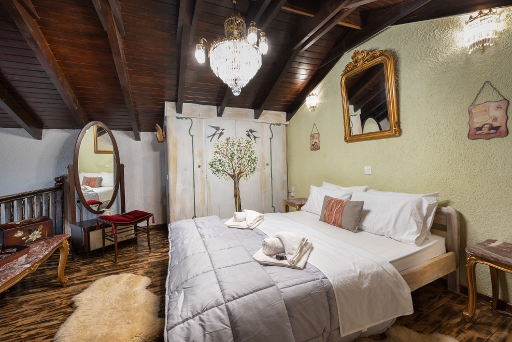 Bedroom at Chalet Renata 1 in Livadi Parnassos