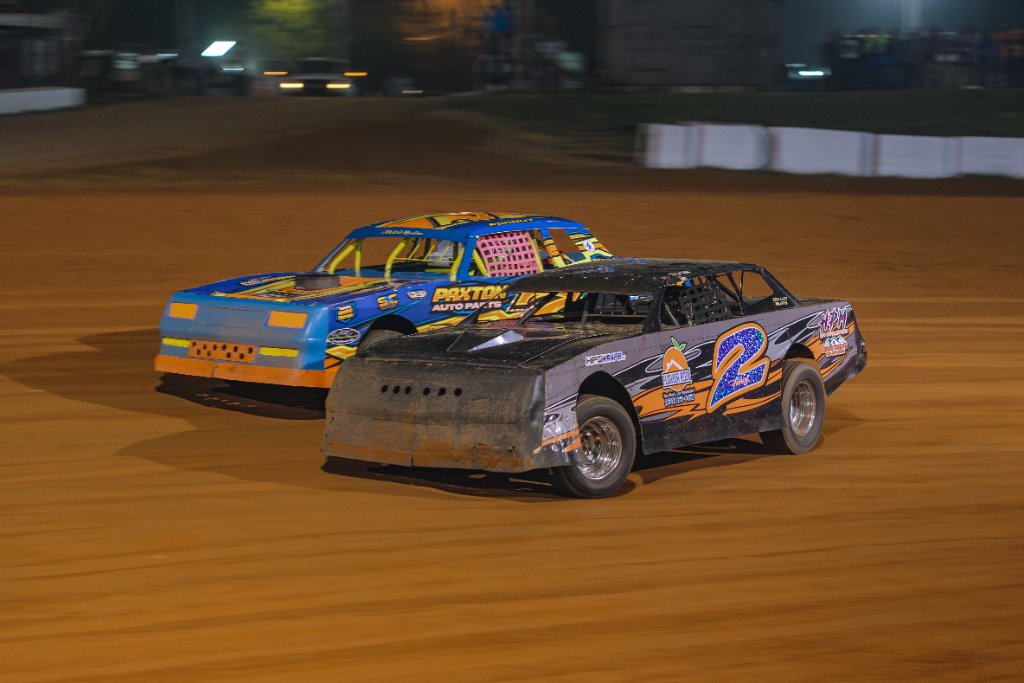 Street stocks battling side by side