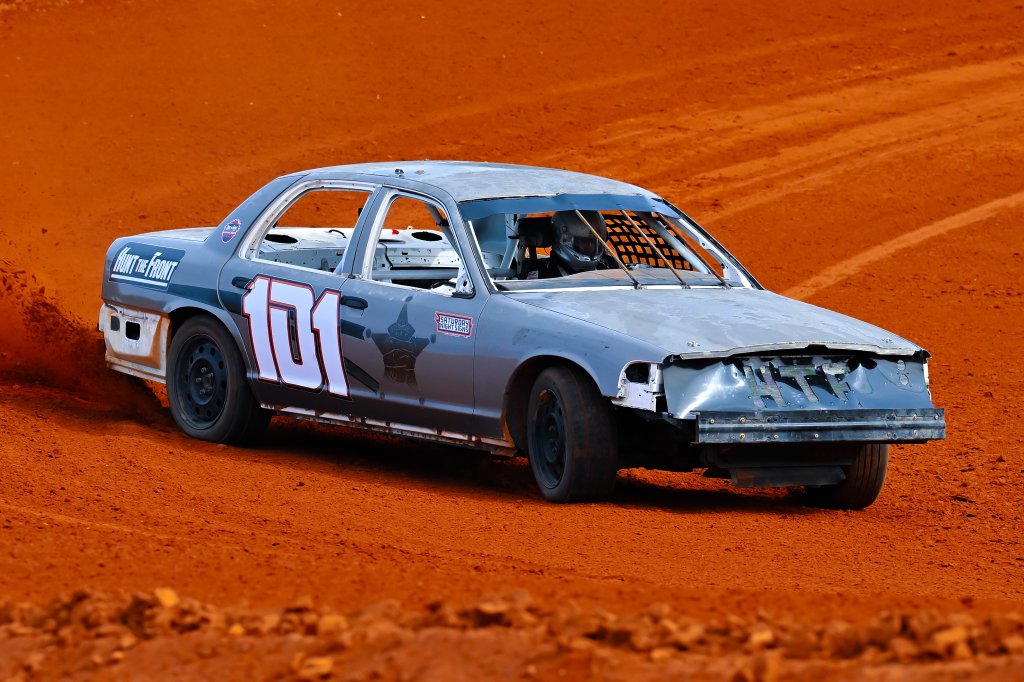 Pure Stock #101 sliding through the dirt