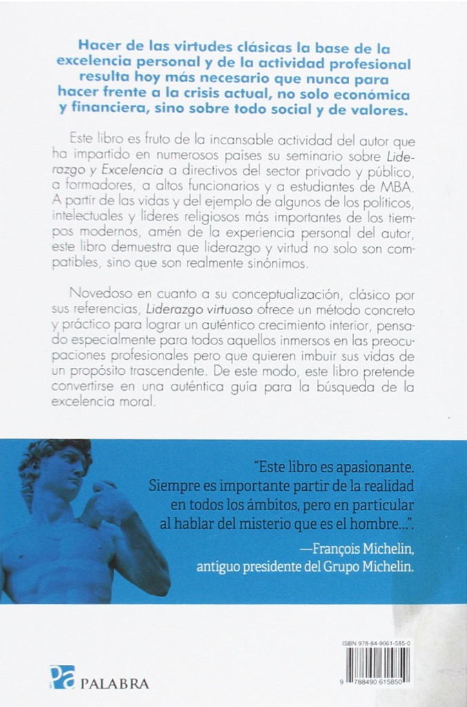 Contraportada: Liderazgo Virtuoso