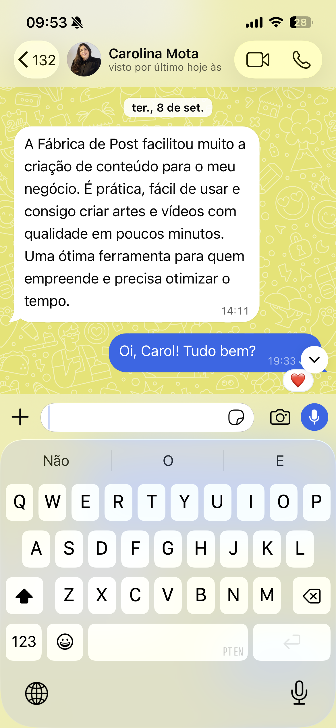 Depoimento de cliente 2
