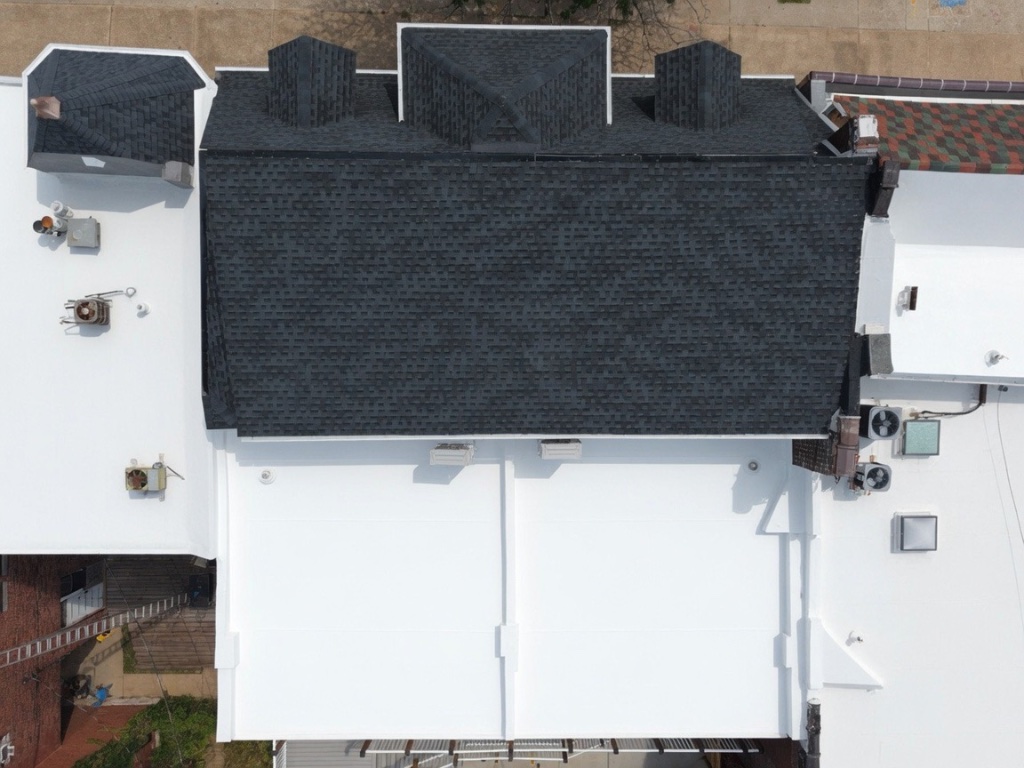 TPO flat roof installation