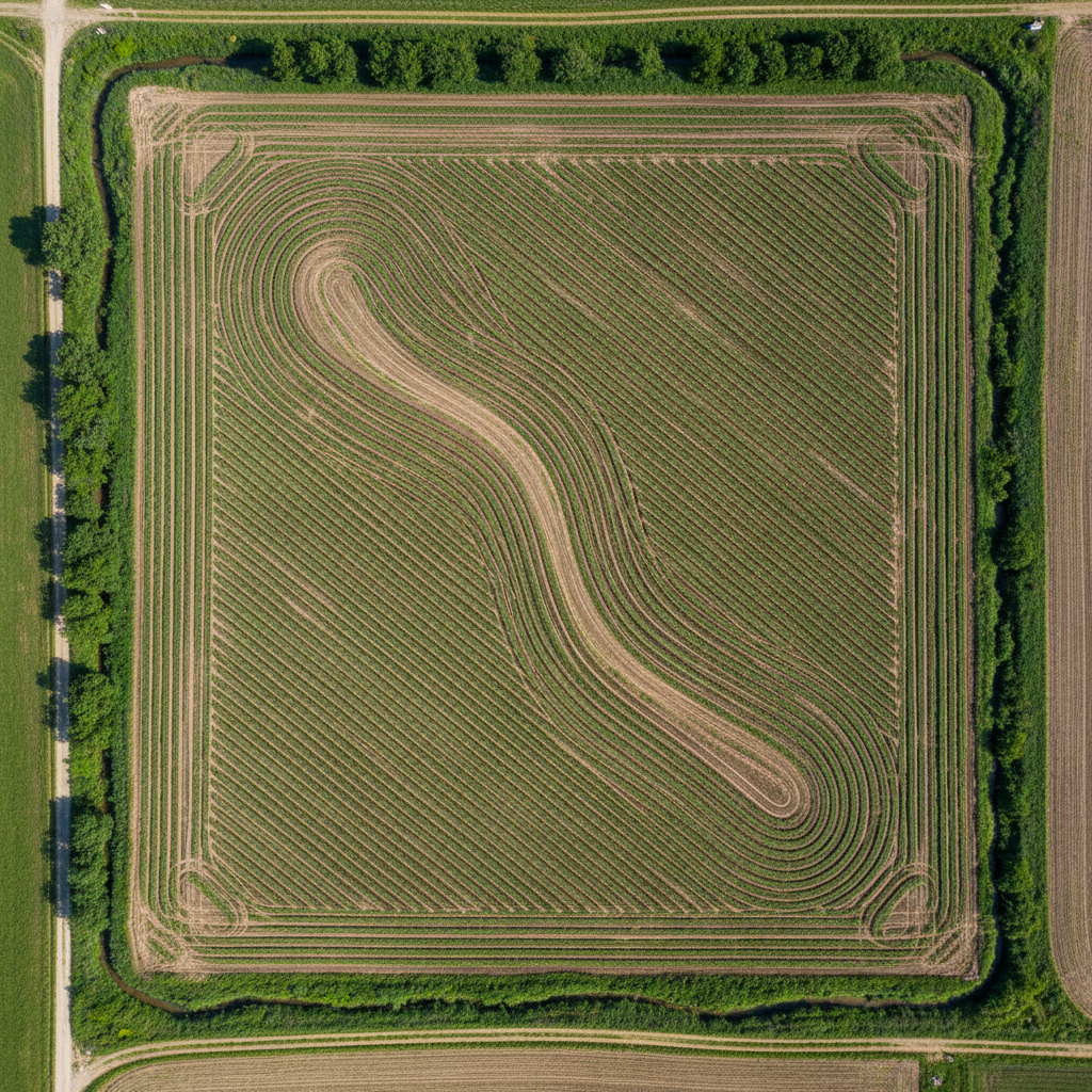 Ortofotomapa RTK — działka 12ha