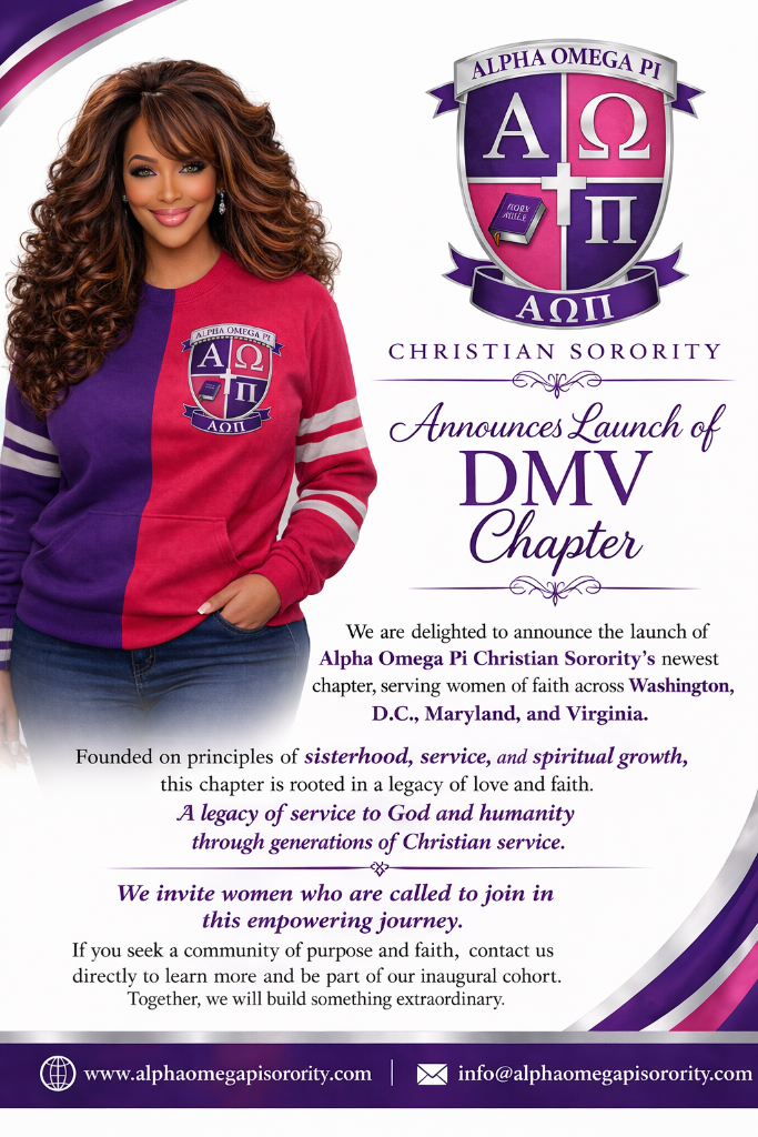 Alpha Omega Pi Christian Sorority Announces Launch of DMV Chapter