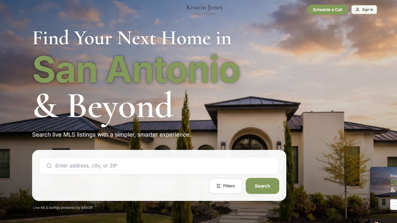 SA Realtor IDX APP template preview
