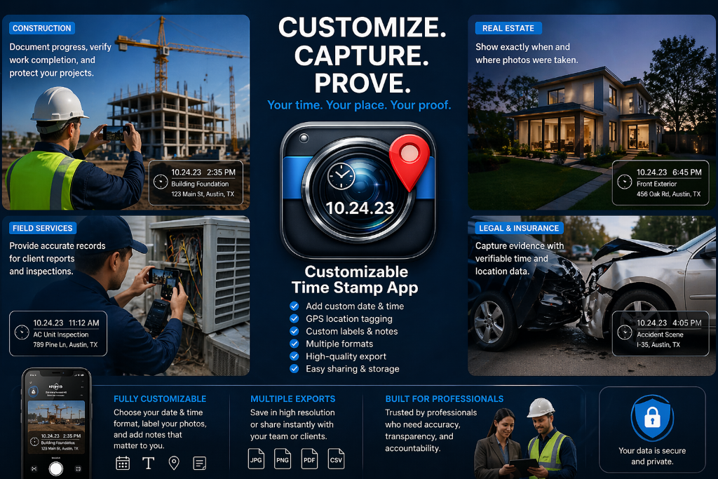 Time Stamp App preview
