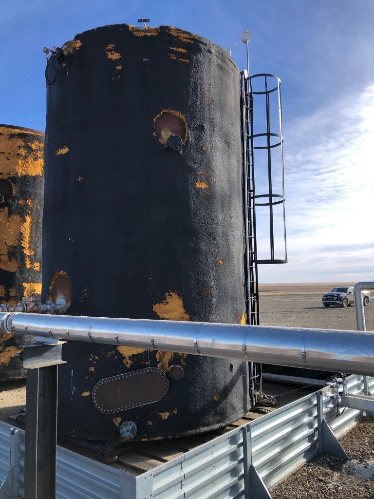 400 BBL GLM Fire Tube Insulated Storage Tank – 1995 (STK# 83151) for sale in Crossfield, AB — Inclusive Energy — photo 4