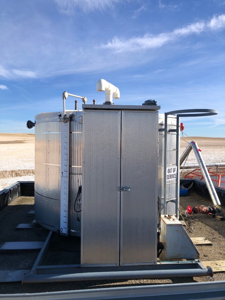 100 BBL Argo Sales Double Wall Storage Tank – 2000 (Ser# 11668) — Used In the Field for sale in Crossfield, AB | Inclusive Energy