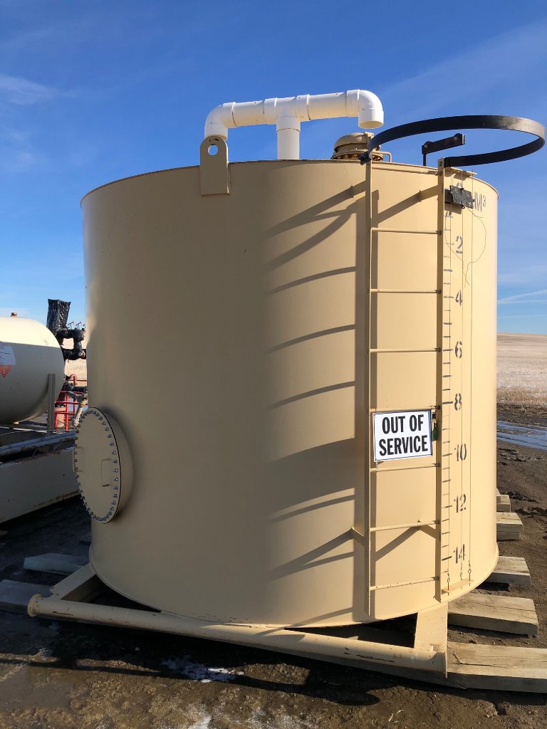 100 BBL Ultrafab Skidded Storage Tank – 2004 — Used In the Field for sale in Crossfield, AB | Inclusive Energy