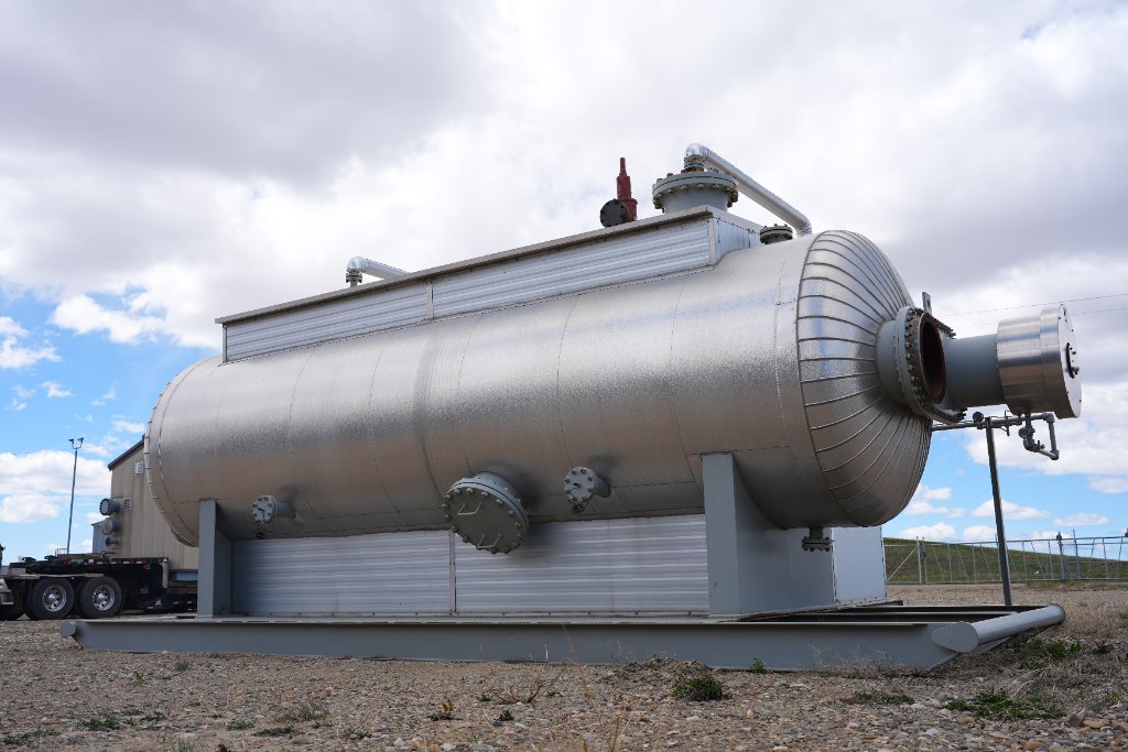 72x20ft 75psi Emulsion Treater 1mm BTU #2246 — Used Treaters for sale in Crossfield, AB | Inclusive Energy