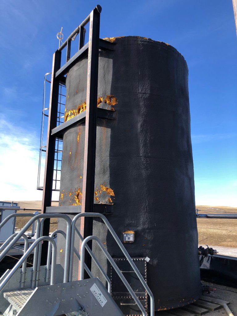 400 BBL GLM Fire Tube Insulated Storage Tank – 1995 (STK# 83151) for sale in Crossfield, AB — Inclusive Energy — photo 2