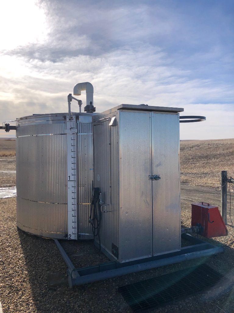 100 BBL Argo Sales Double Wall Storage Tank – 2000 — Used In the Field for sale in Crossfield, AB | Inclusive Energy