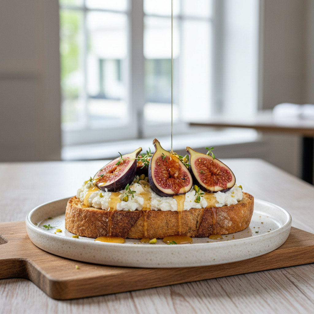 Fresh Fig, Honey & Ricotta Toast