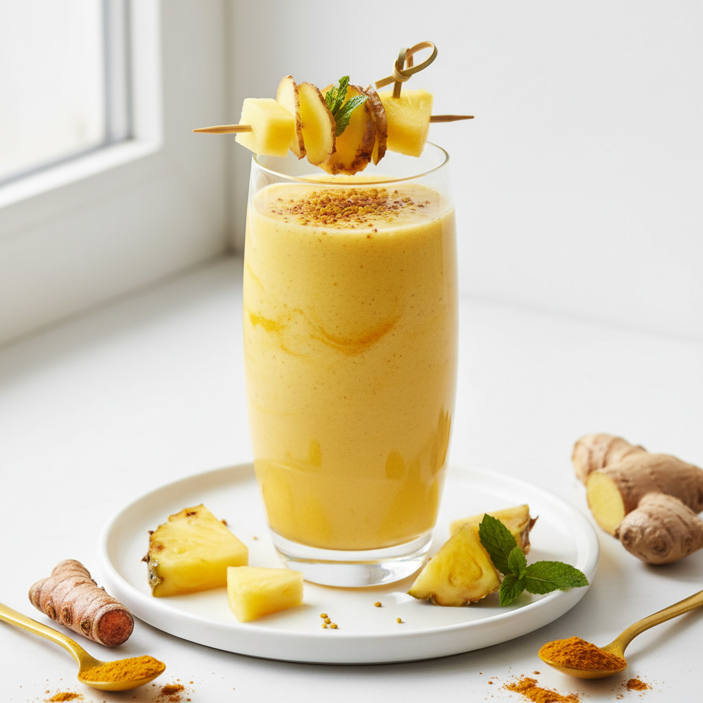 Golden Pineapple Turmeric Smoothie