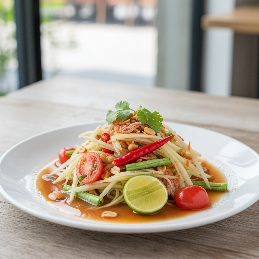 Thai Green Papaya Salad (Som Tum)