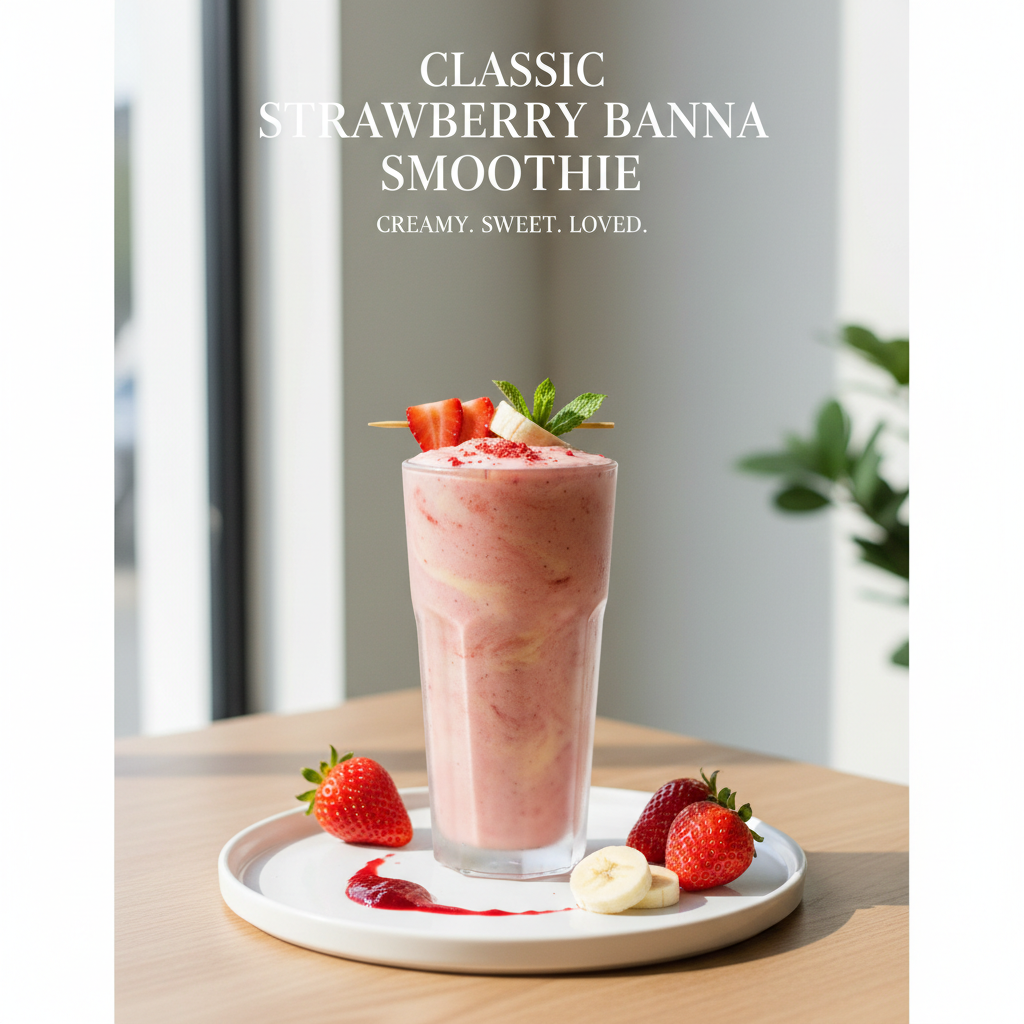 Classic Strawberry Banana Smoothie