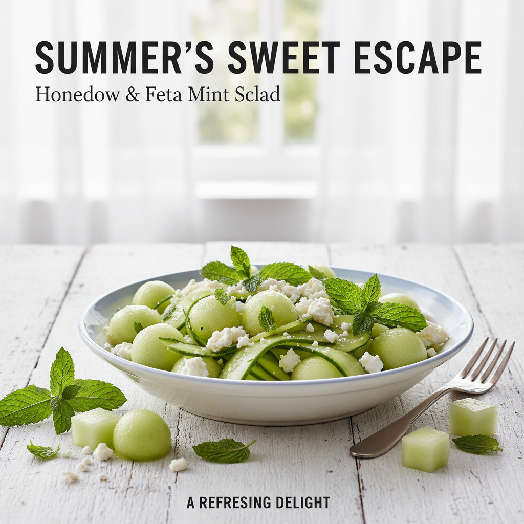 Honeydew & Feta Mint Salad