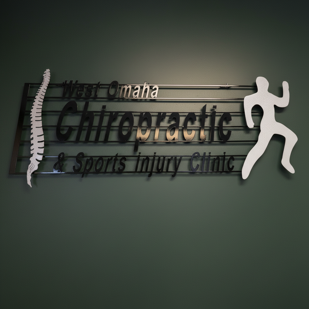 West Omaha chiropractor treating a family for back pain and wellness