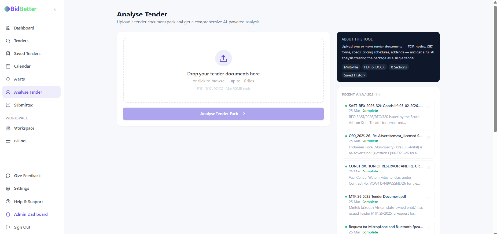 Tender Assistant