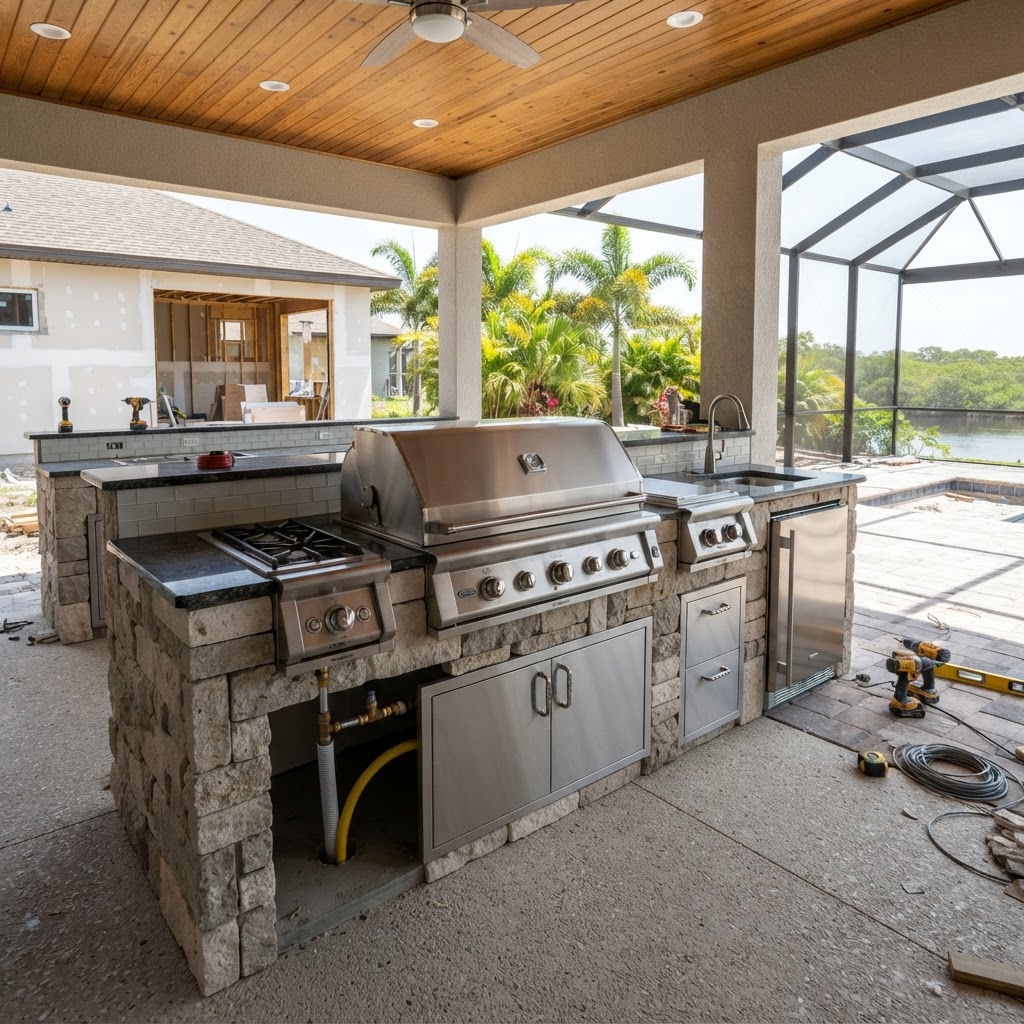Outdoor Kitchen Gas Lines for New Construction: Builder Planning Guide