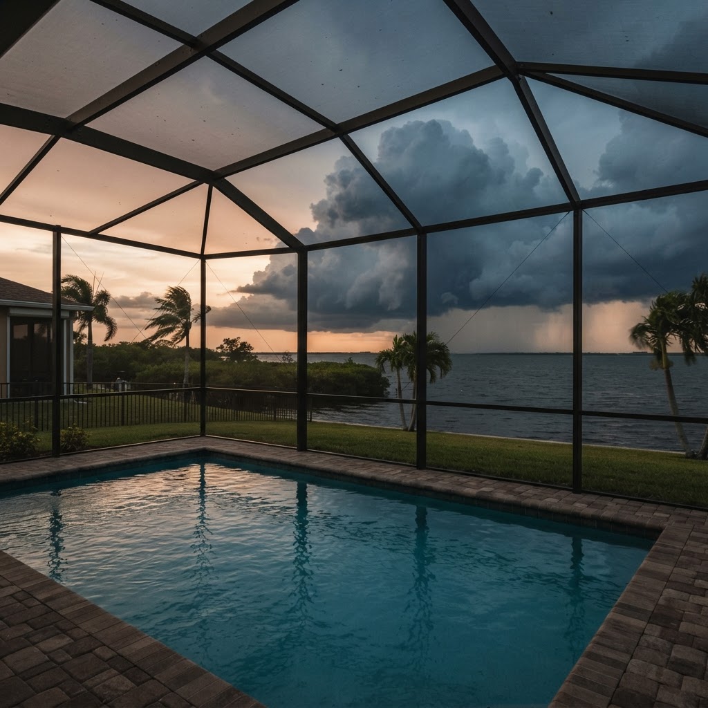 Should You Cut Your Pool Cage Screens Before a Hurricane? A South Shore FL Homeowner's Guide