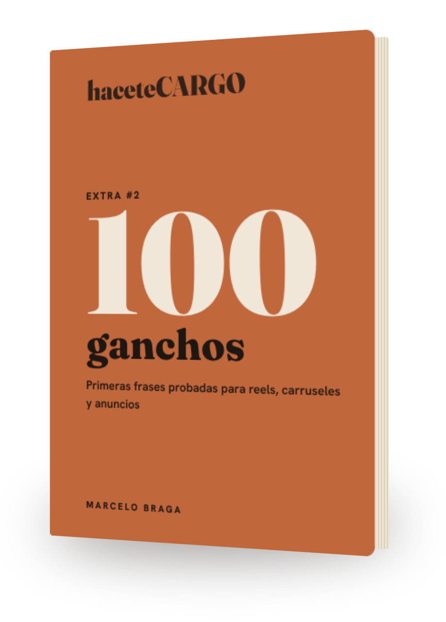 Biblioteca de 100 ganchos: primeras frases para reels, carruseles y anuncios
