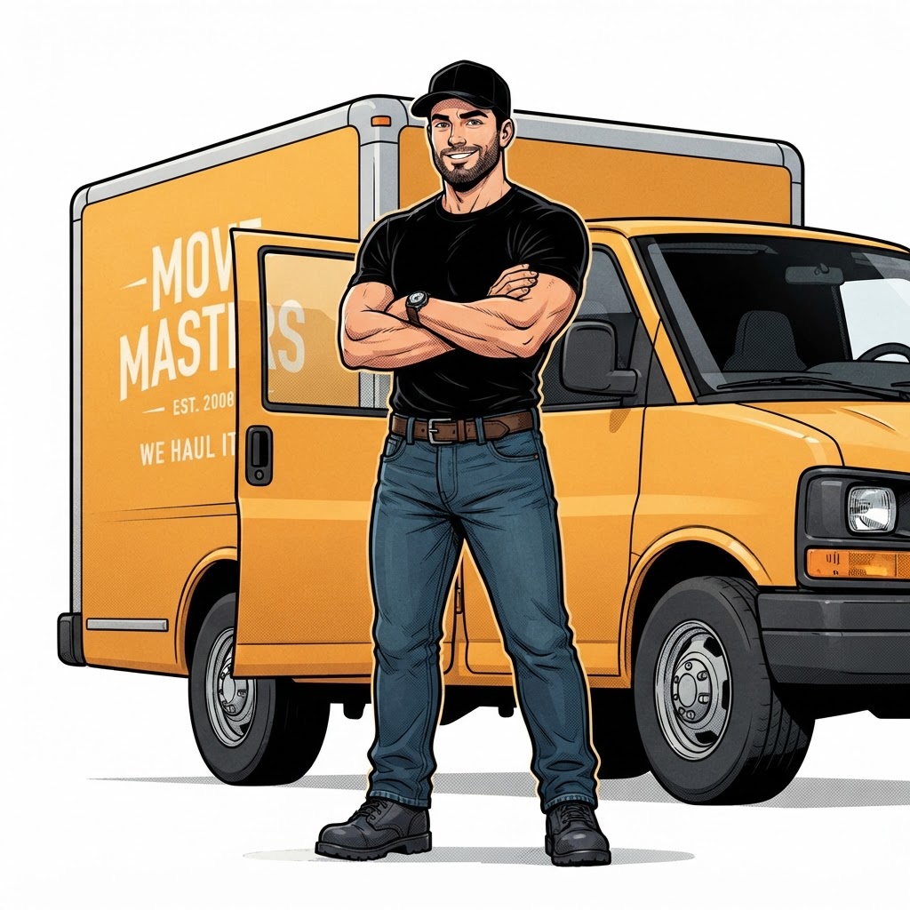 Déménageur ZAZO GO à côté du camion