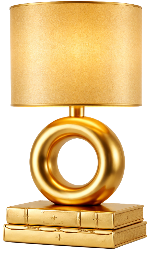 Gold lamp