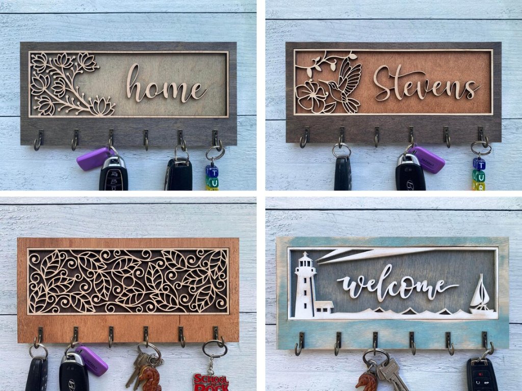 Personalized Wooden Key Holder