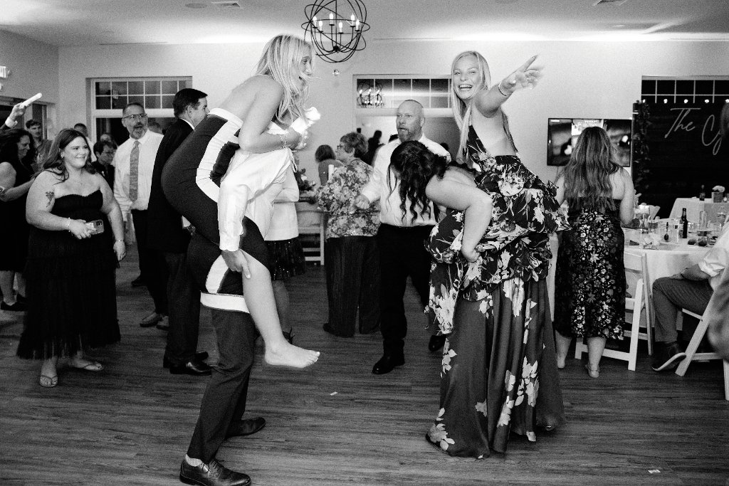 Wedding reception dance floor