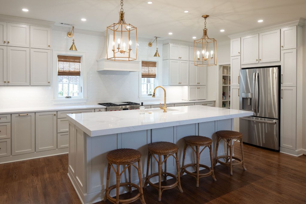Classic Atlanta, GA home after a kitchen addition and exterior renovation by Kade Homes & Renovations