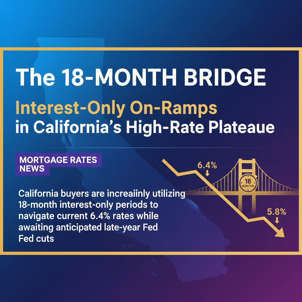 The 18-Month Bridge: Interest-Only On-Ramps in California's High-Rate Plateau
