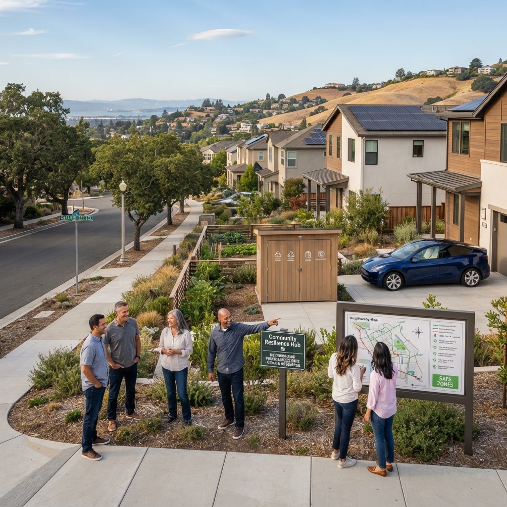 The Collective Perimeter: Neighborhood-Scale Resilience in California