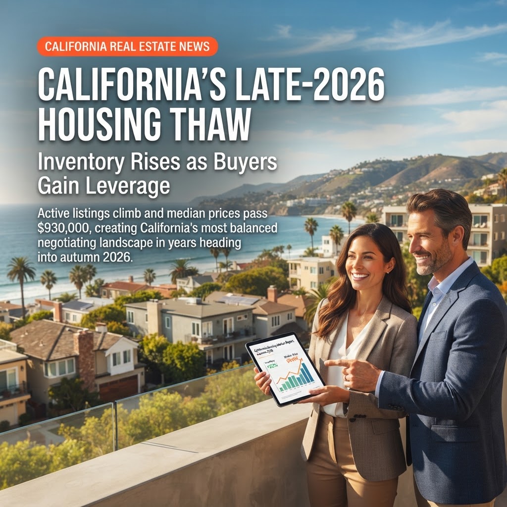 California's Late-2026 Housing Thaw: Inventory Rises as Buyers Gain Leverage