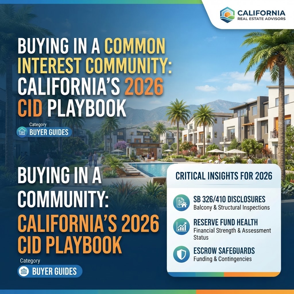 Buying in a Common Interest Community: California's 2026 CID Playbook