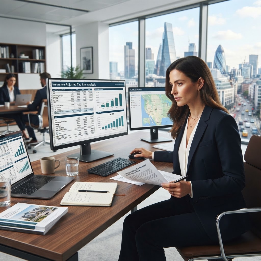 The Insurance-Adjusted Cap Rate: Valuing the Hardened Asset Premium